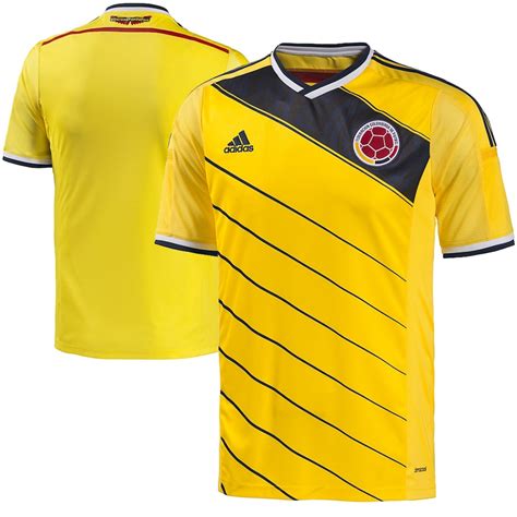 colombia adidas 2014 15 replica home soccer jersey yellowfanatics|Colombia 2015 Home Kit .